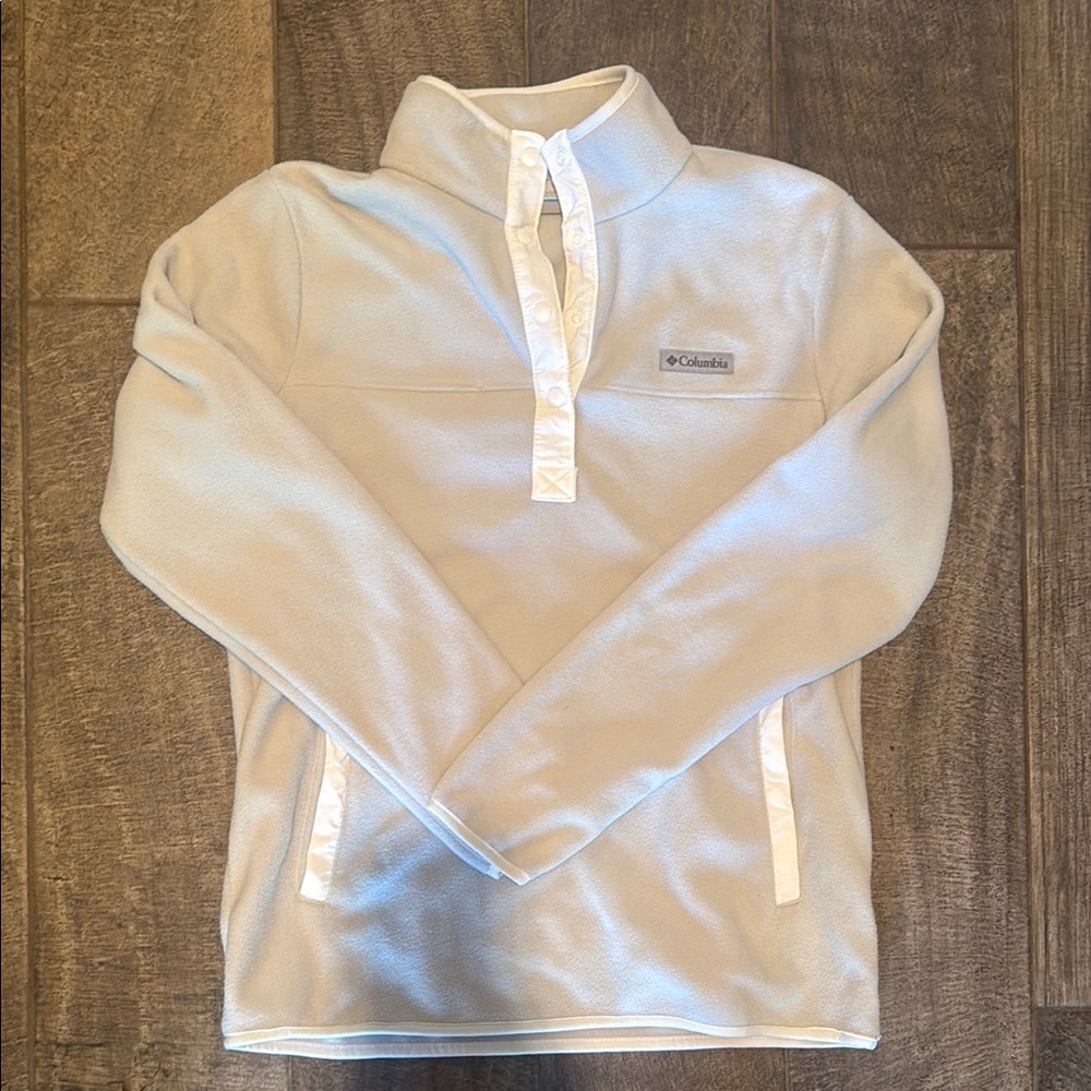 Columbia Light Grey Fleece Pullover